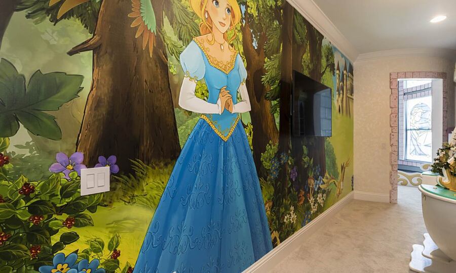 This custom built themed bedroom is perfect for princesses