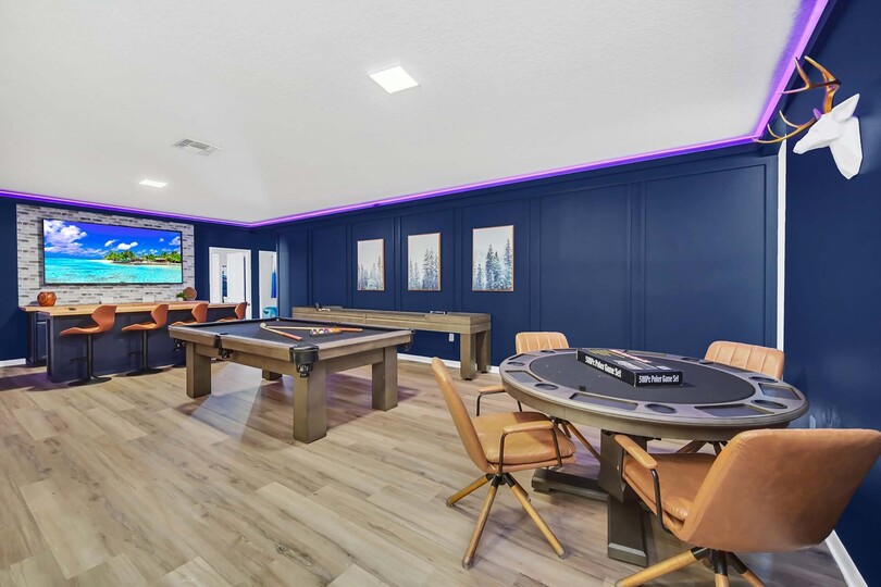 The "Man-Cave" is the perfect spot for the adults to hang out!