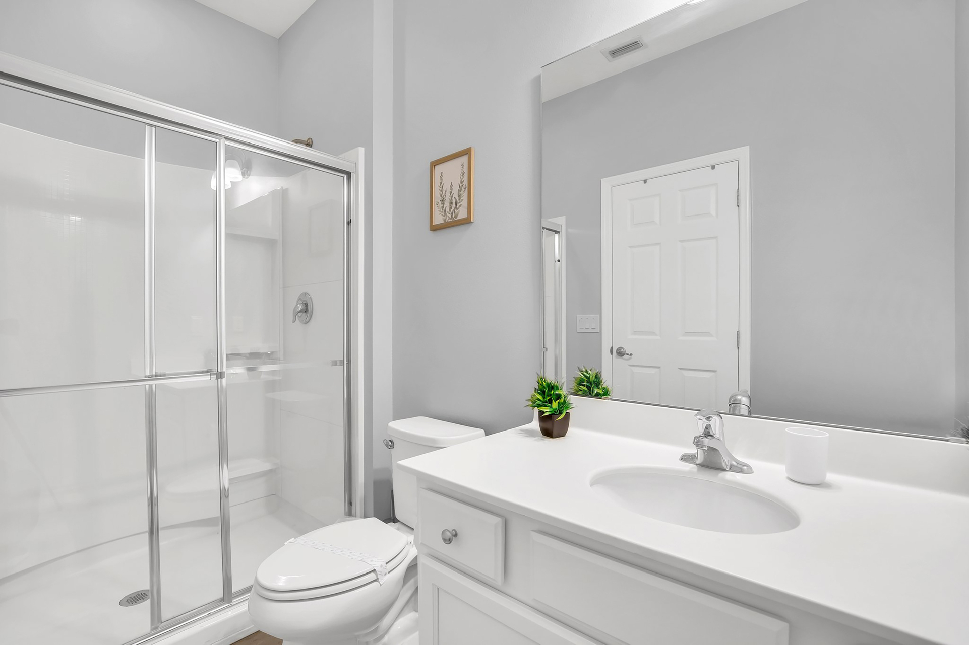 En-suite with walk in shower.
