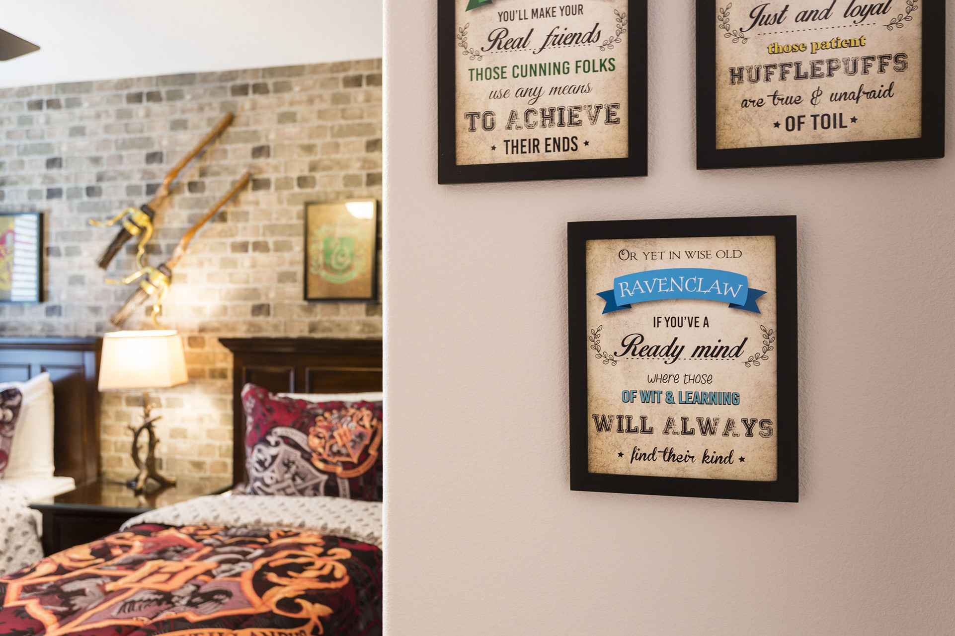 The kids will love the bedroom with special touches throughout