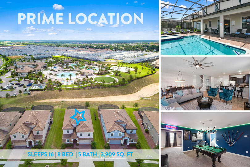 Elegant 8 Bedroom Oasis in Orlando,6655, Davenport, United States