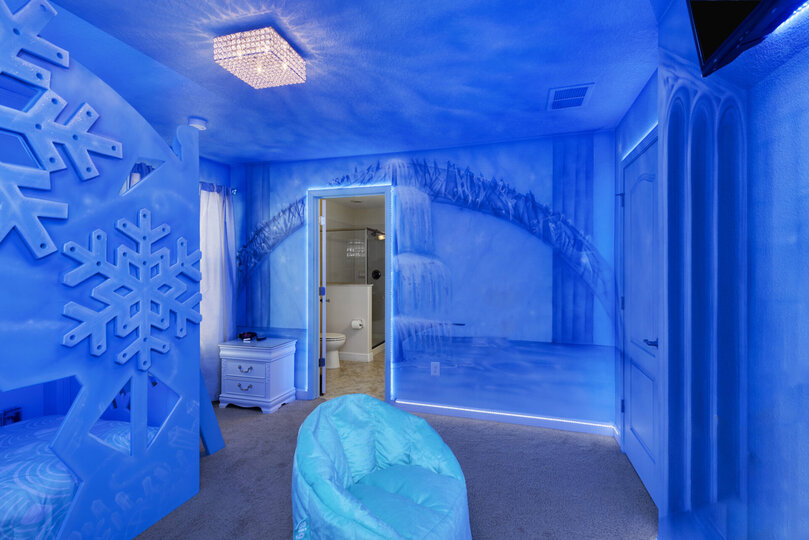 This icy palace has some familiar faces