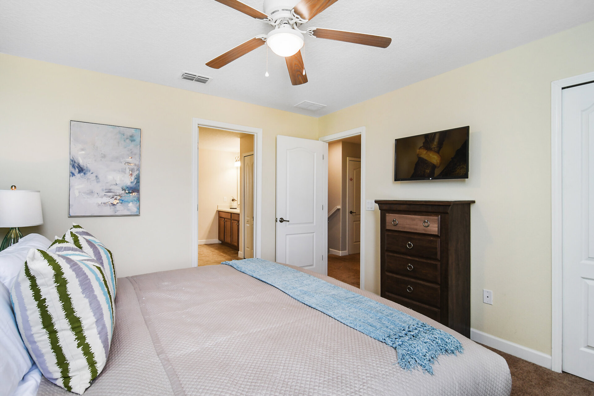 Luxurious suites throughout the home