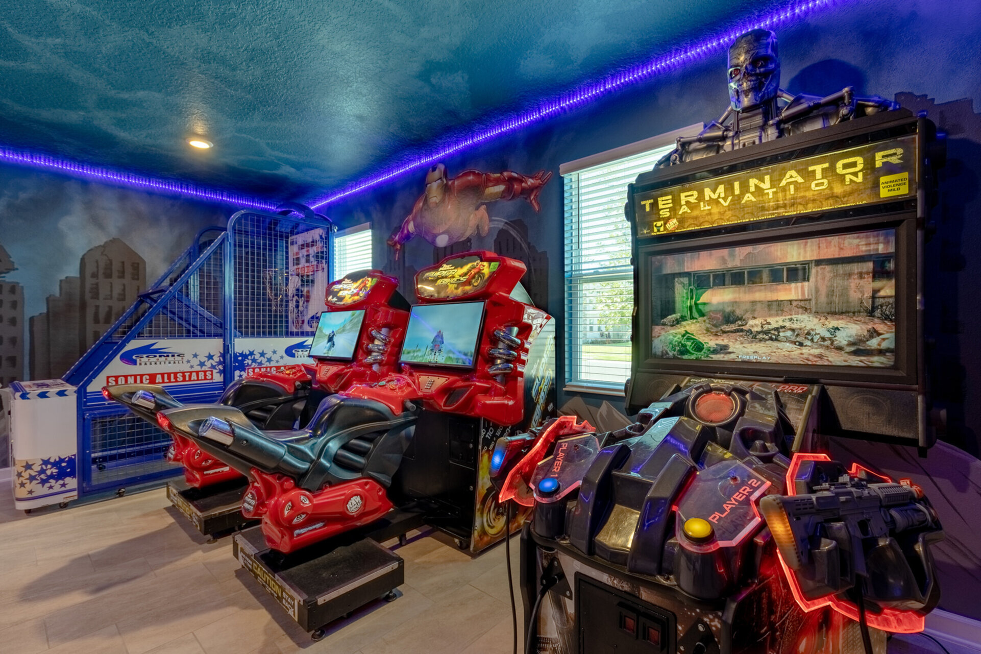 This game room is the perfect area for your kids to bonding