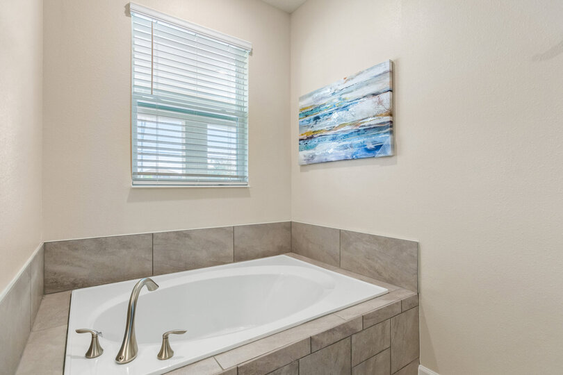 Relax and soak in this tub