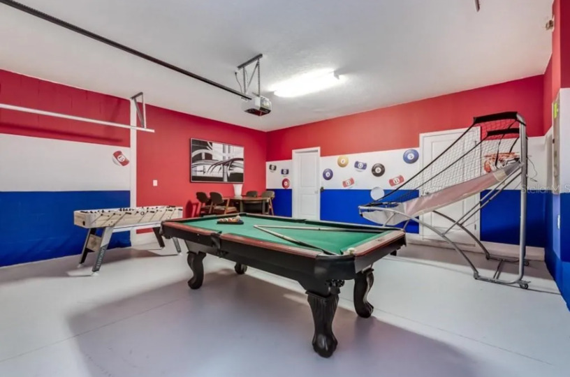 Challenge your family or friends to a game of pool