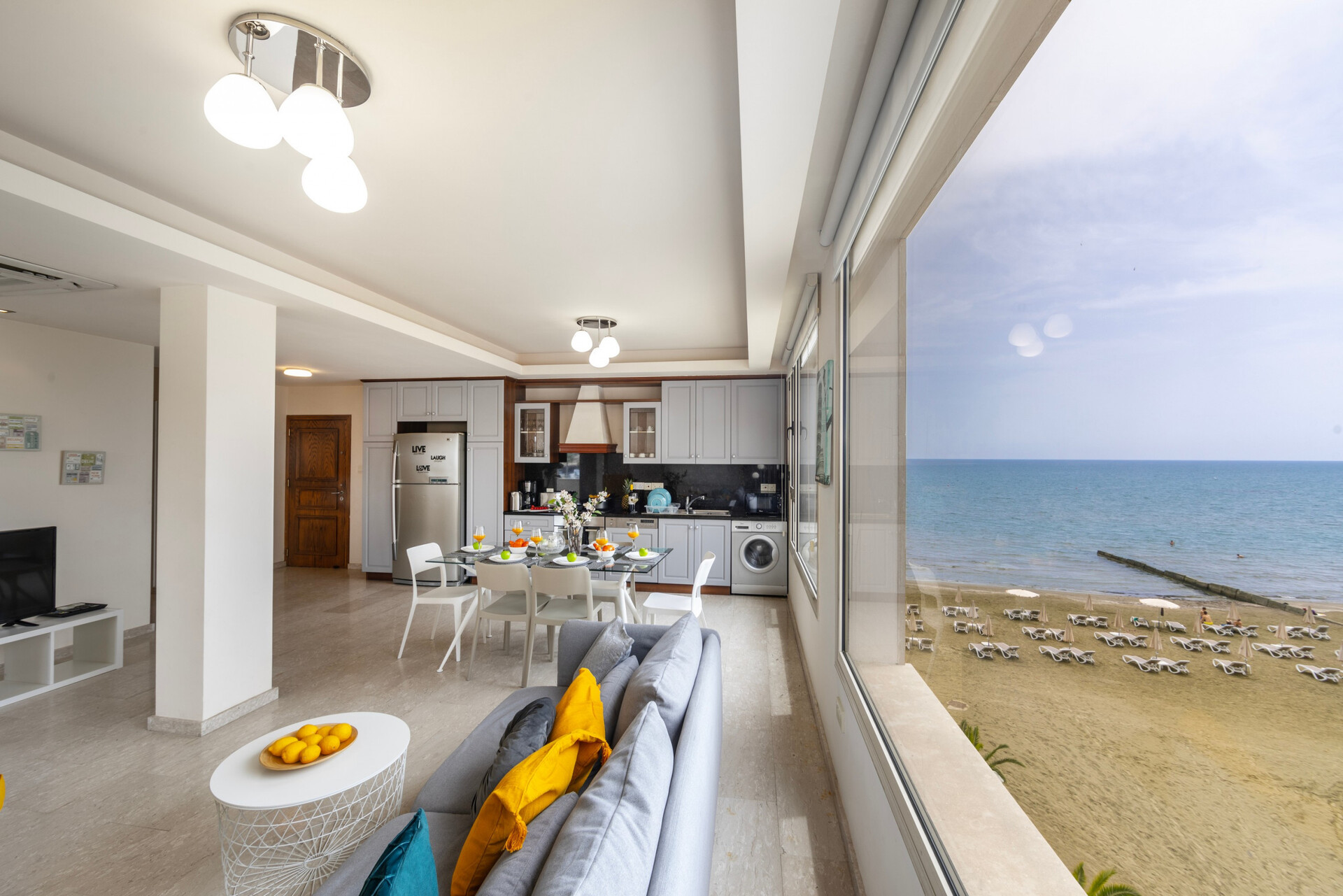 5 Star Eftyhia Beachfront Suite – Stylish Seafront Escape in Larnaca