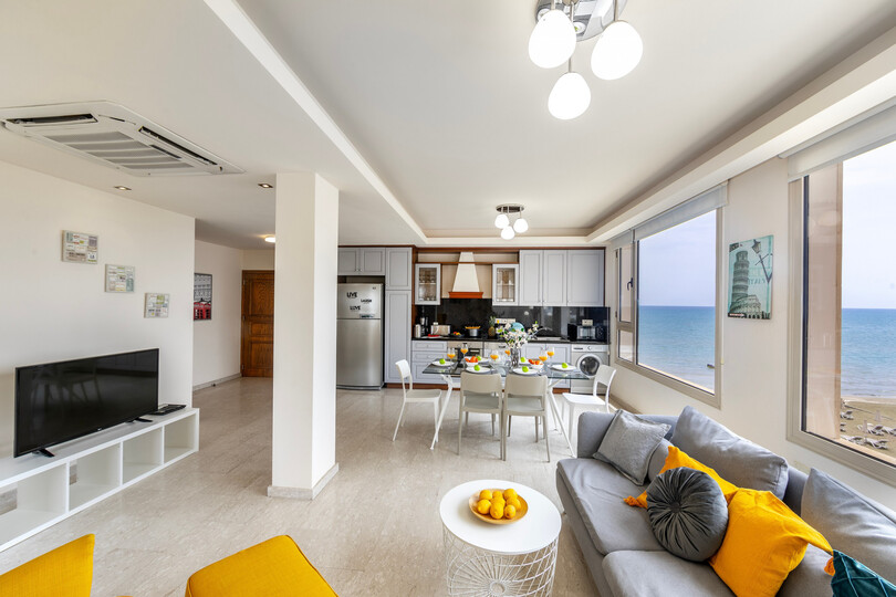 5 Star Eftyhia Beachfront Suite – Stylish Seafront Escape in Larnaca