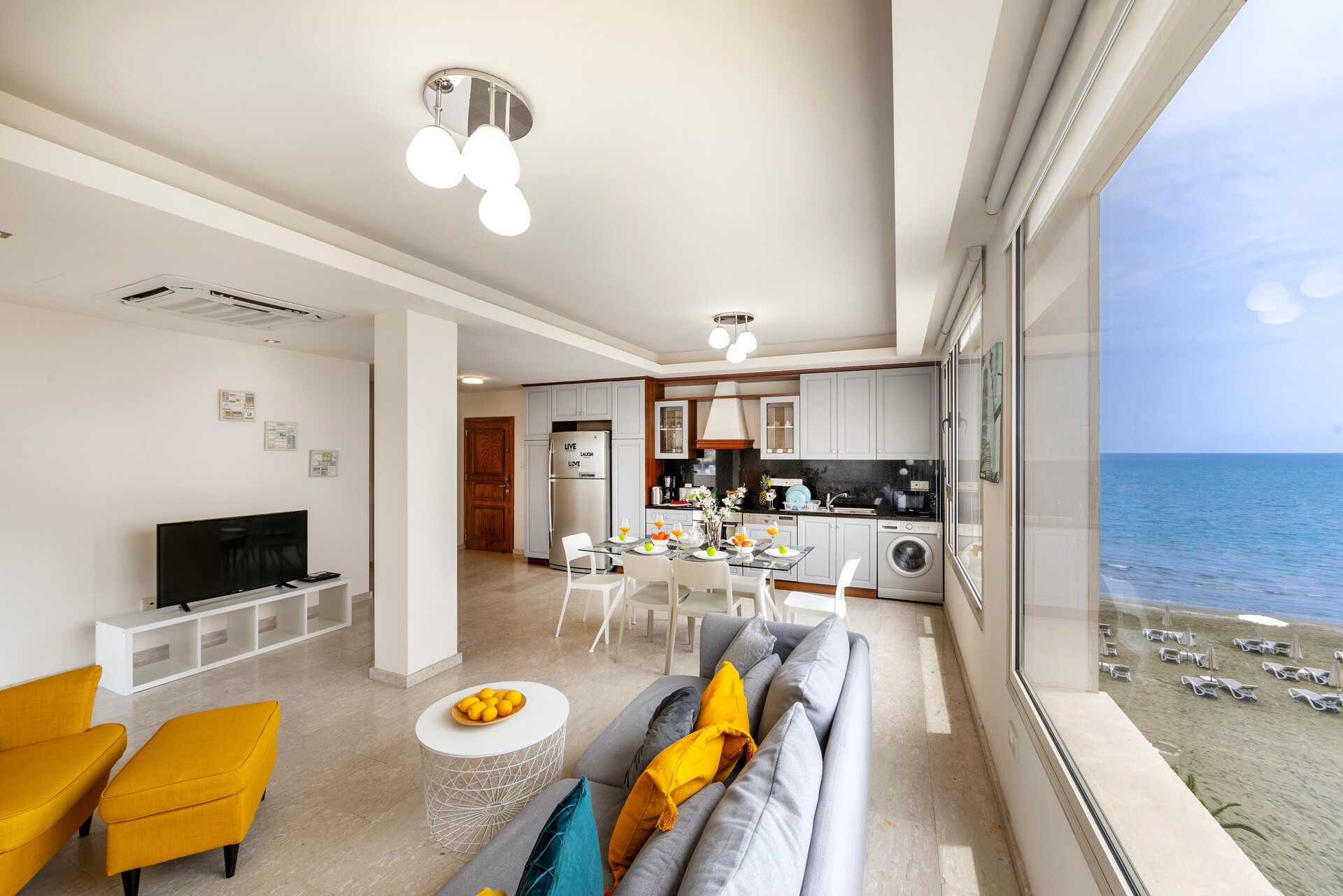 5 Star Eftyhia Beachfront Suite – Stylish Seafront Escape in Larnaca