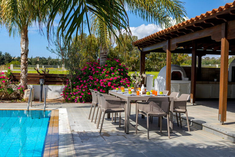 5 Star Villa Cape Greco Palm Oasis - Private Garden Retreat