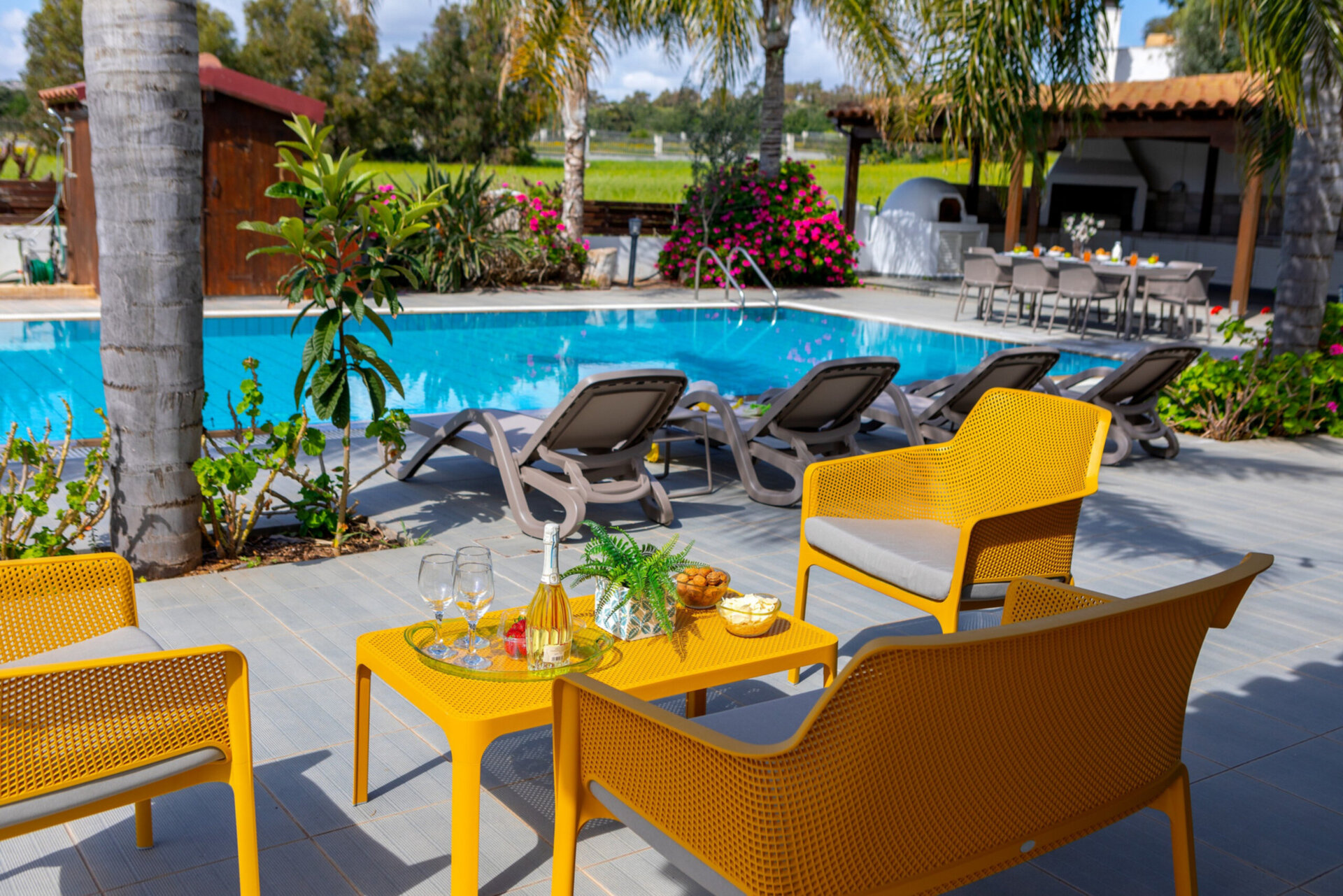 5 Star Villa Cape Greco Palm Oasis - Private Garden Retreat