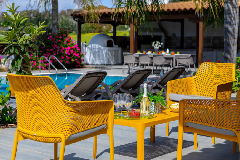 5 Star Villa Cape Greco Palm Oasis - Private Garden Retreat