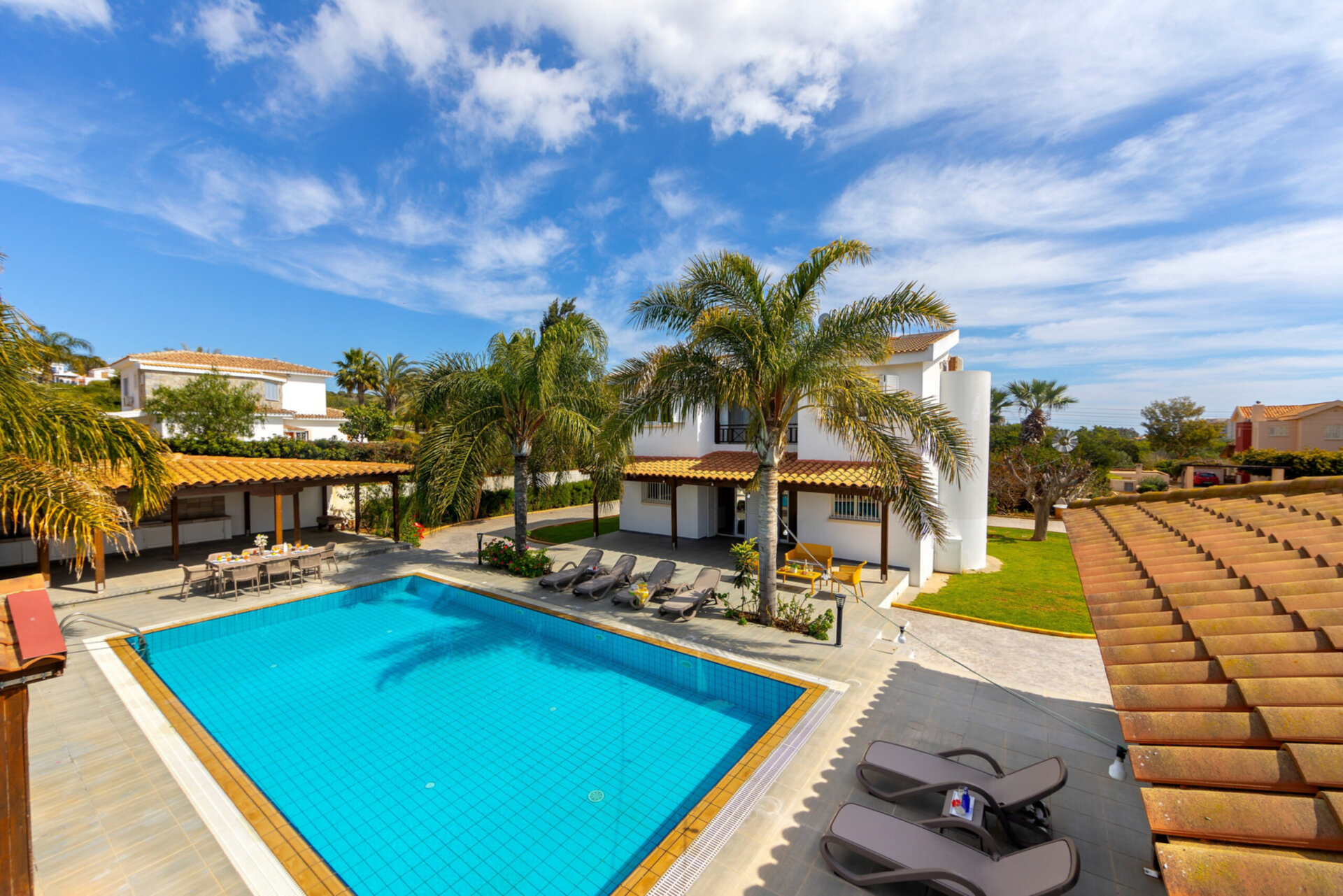 5 Star Villa Cape Greco Palm Oasis - Private Garden Retreat