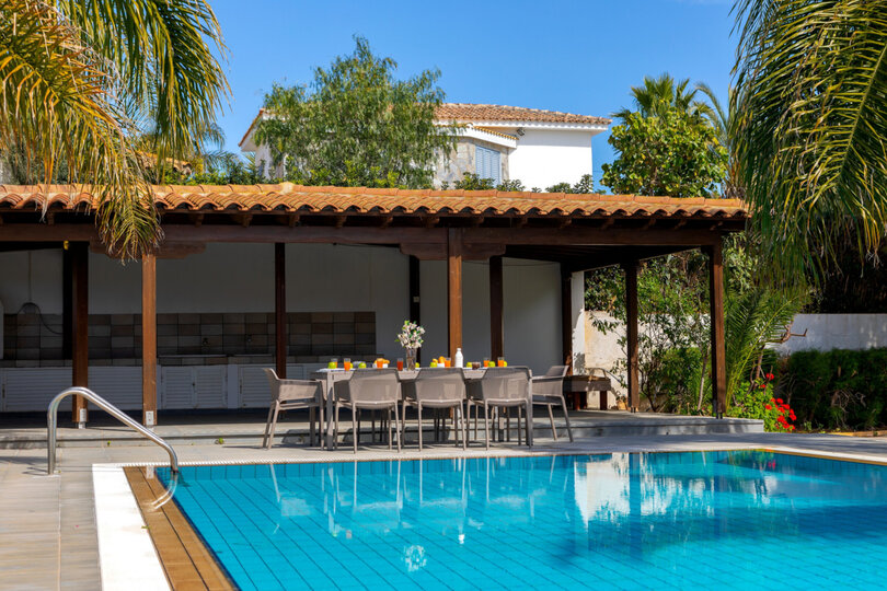 5 Star Villa Cape Greco Palm Oasis - Private Garden Retreat
