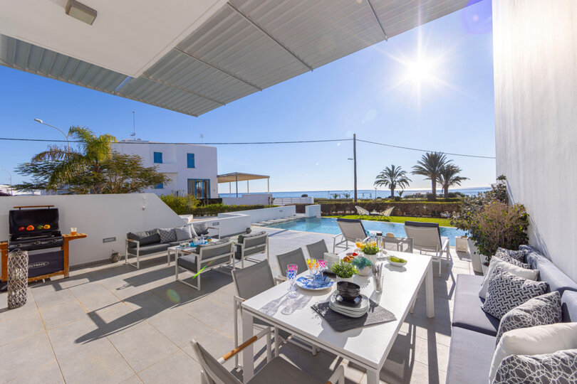 5 Star Villa Elaia Seafront - Panoramic Coastal Escape