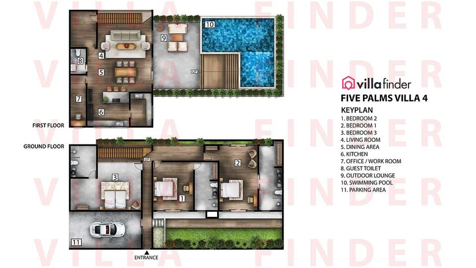 5 Star Five Palms Villa 4 – Rooftop Ricefield Retreat