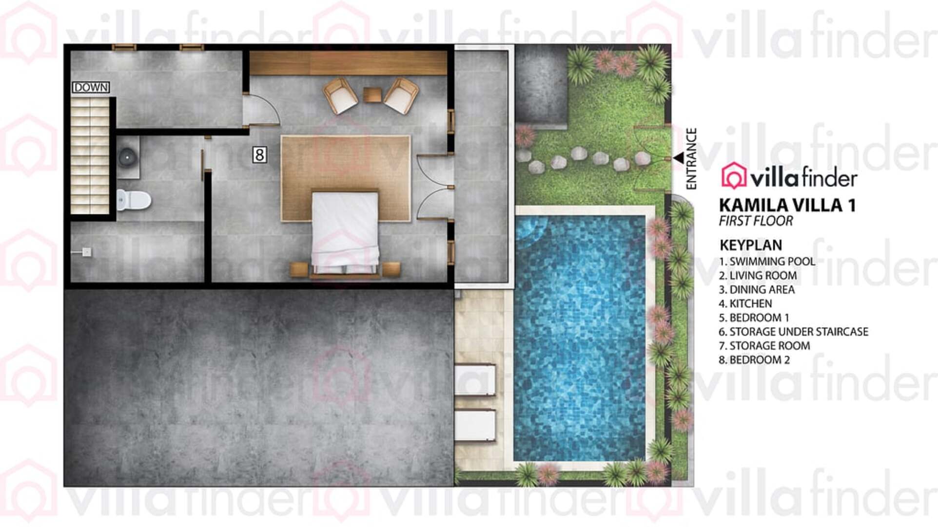 5 Star Kamila Villa 1 – Stylish Seminyak Hideaway