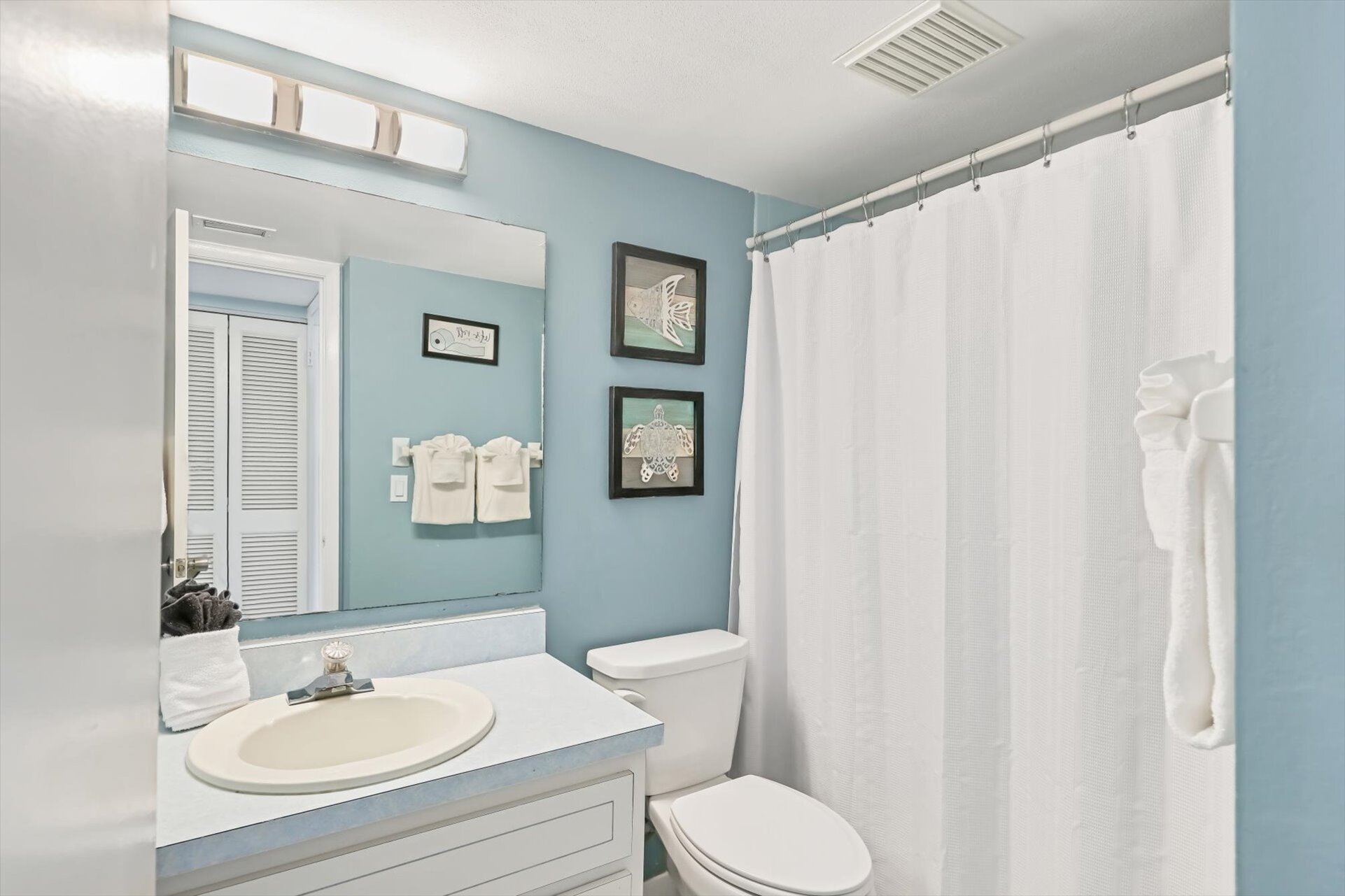 Guest Bathroom with shower/tub combo