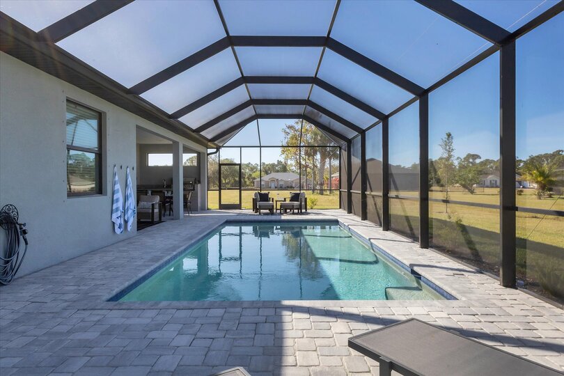 Sparkling private pool