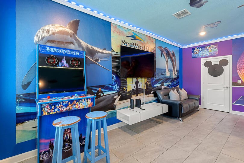 Game Room 65" Roku TV Video Arcade