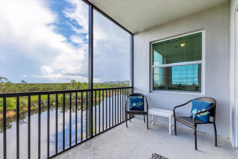 Balcony over looking the nature preserve