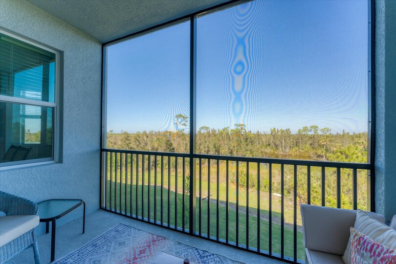 Balcony over-looking nature preserve
