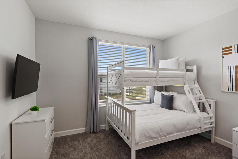 Two Twin/Double Bunks Bedroom 4 Upstairs 43" Smart TV