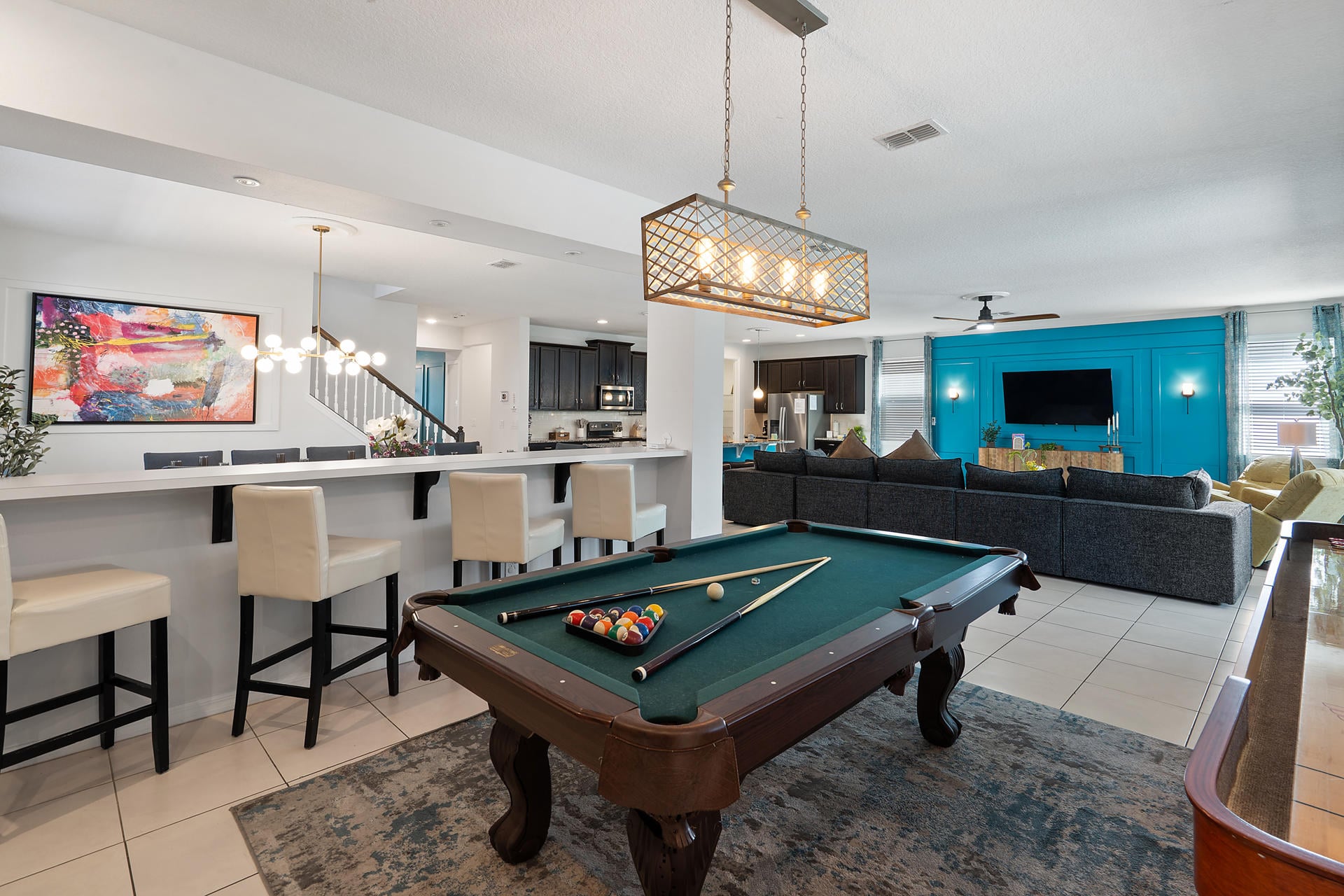 Game Area / Living Room Pool Table
