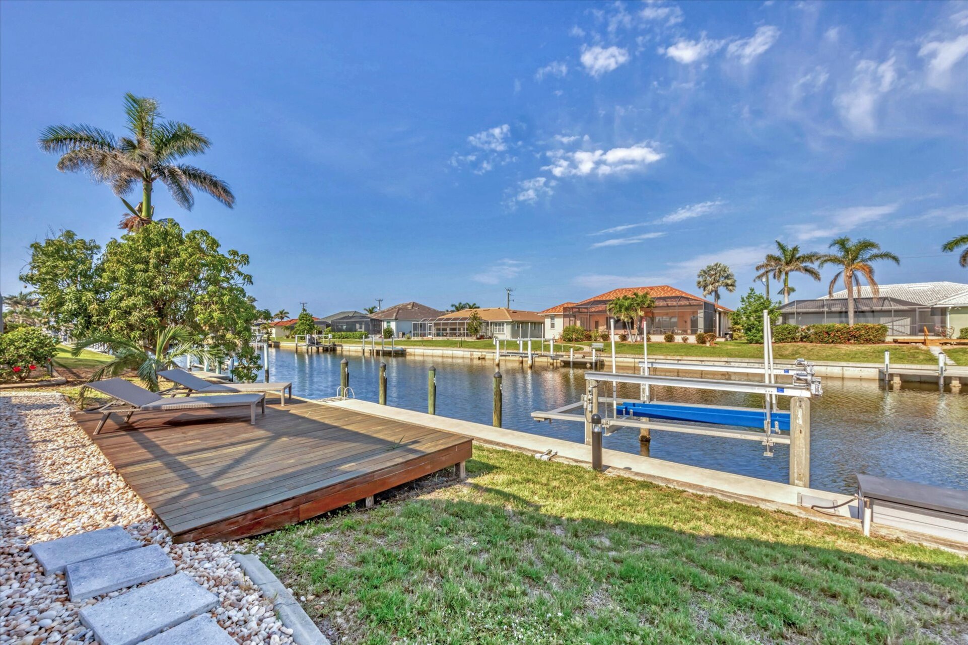 Private Boat Dock with Power and Water (Boat lift not available)