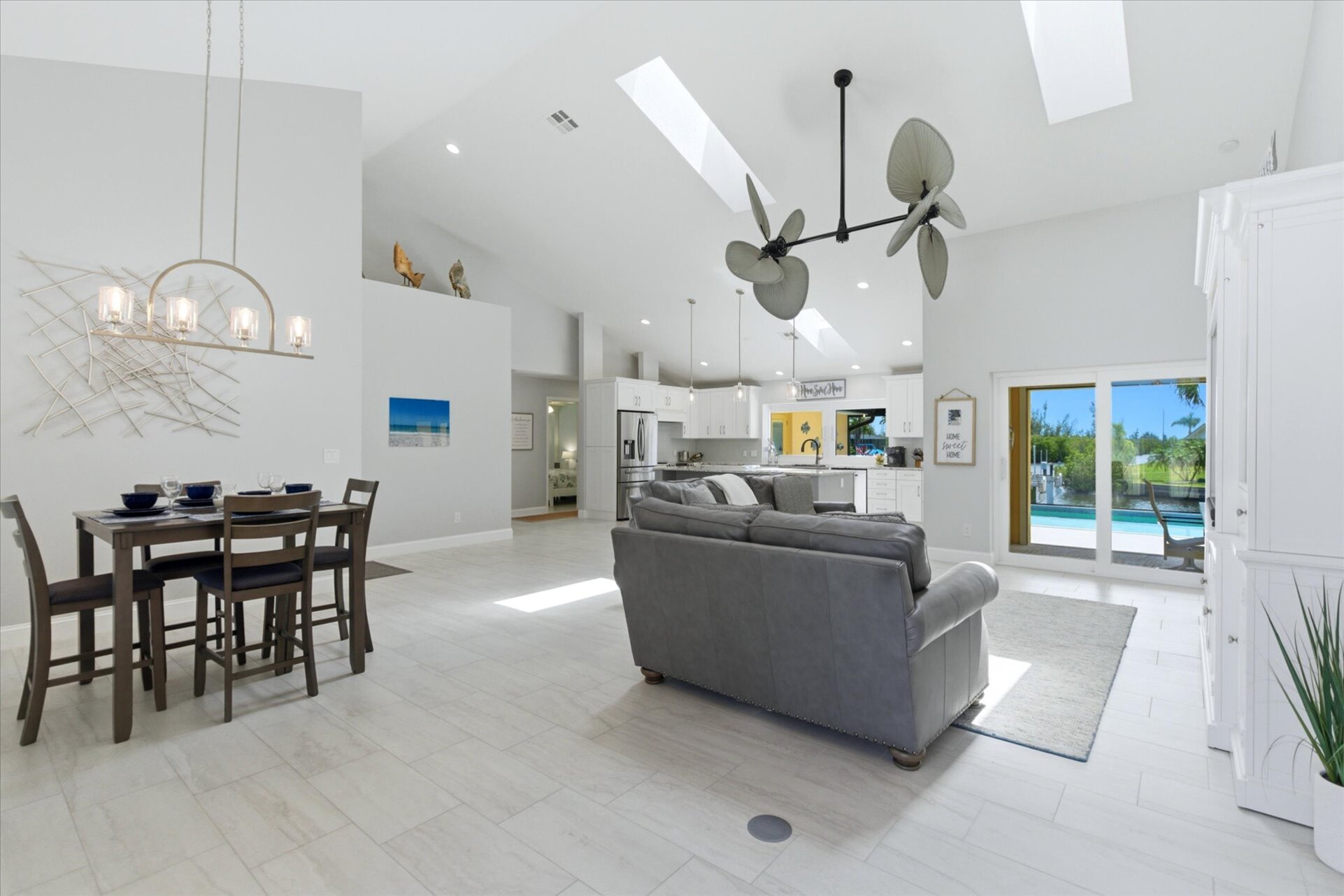 Bright, open living area